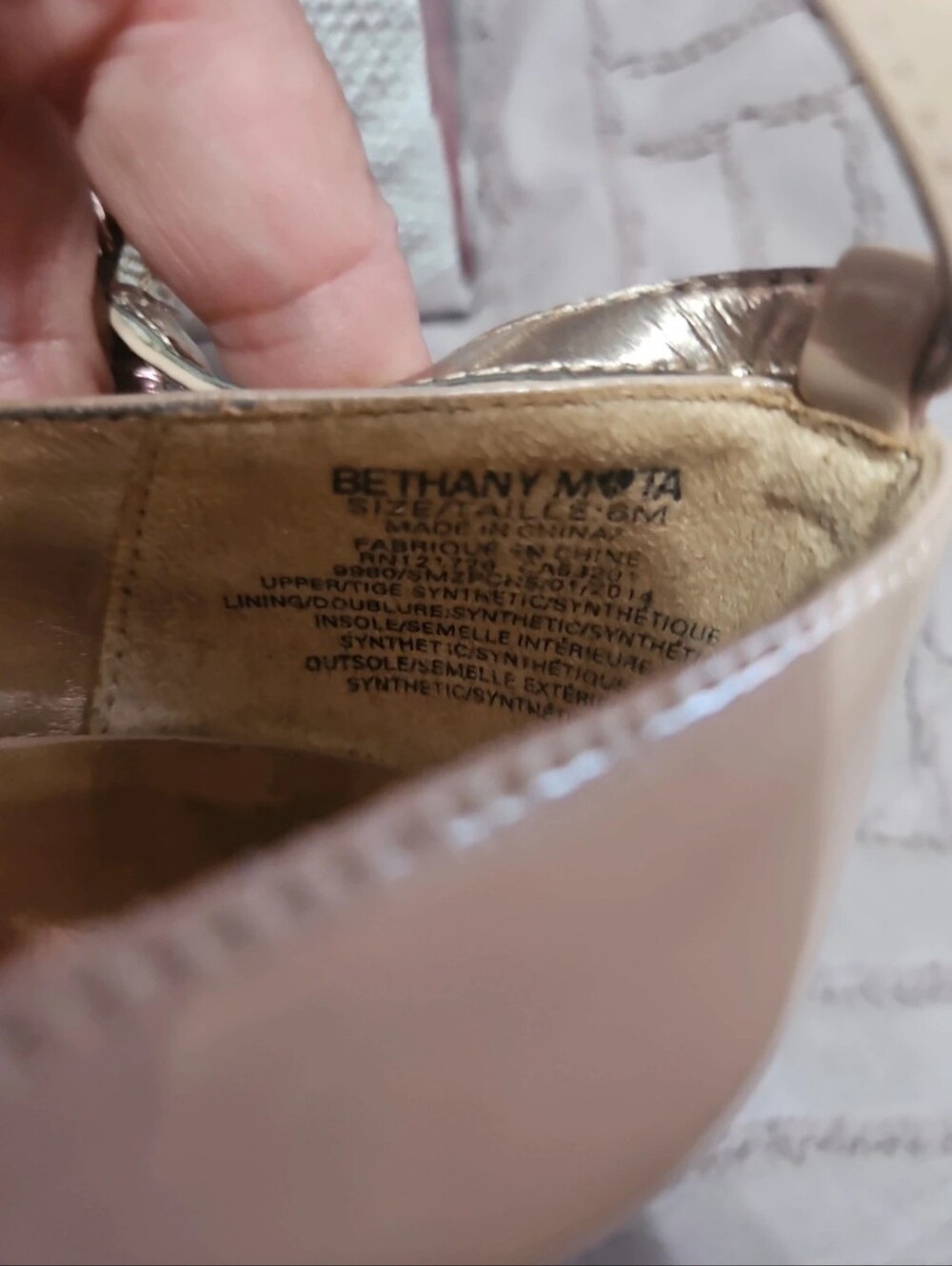 Bethany Mota Nude Patent Platform Wedge Pumps - Picture 5 of 7